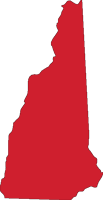 New Hampshire silhouette (red)