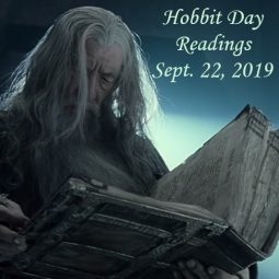 Gandalf reading in Moria