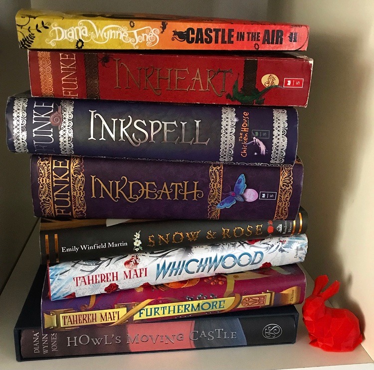 A stack of Middle grade fantasy literature!