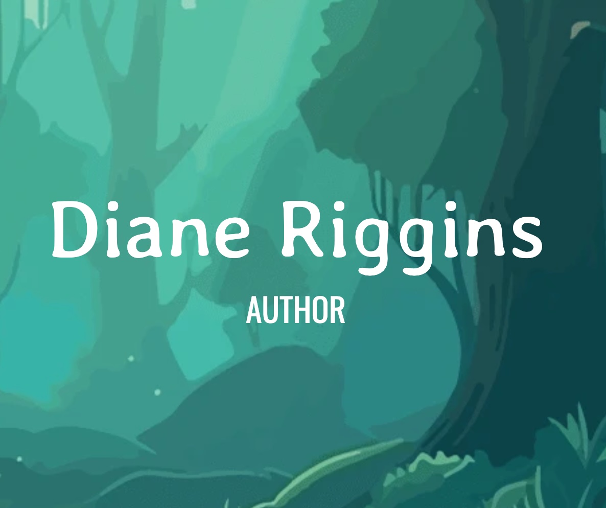 A teal and green misty forest.